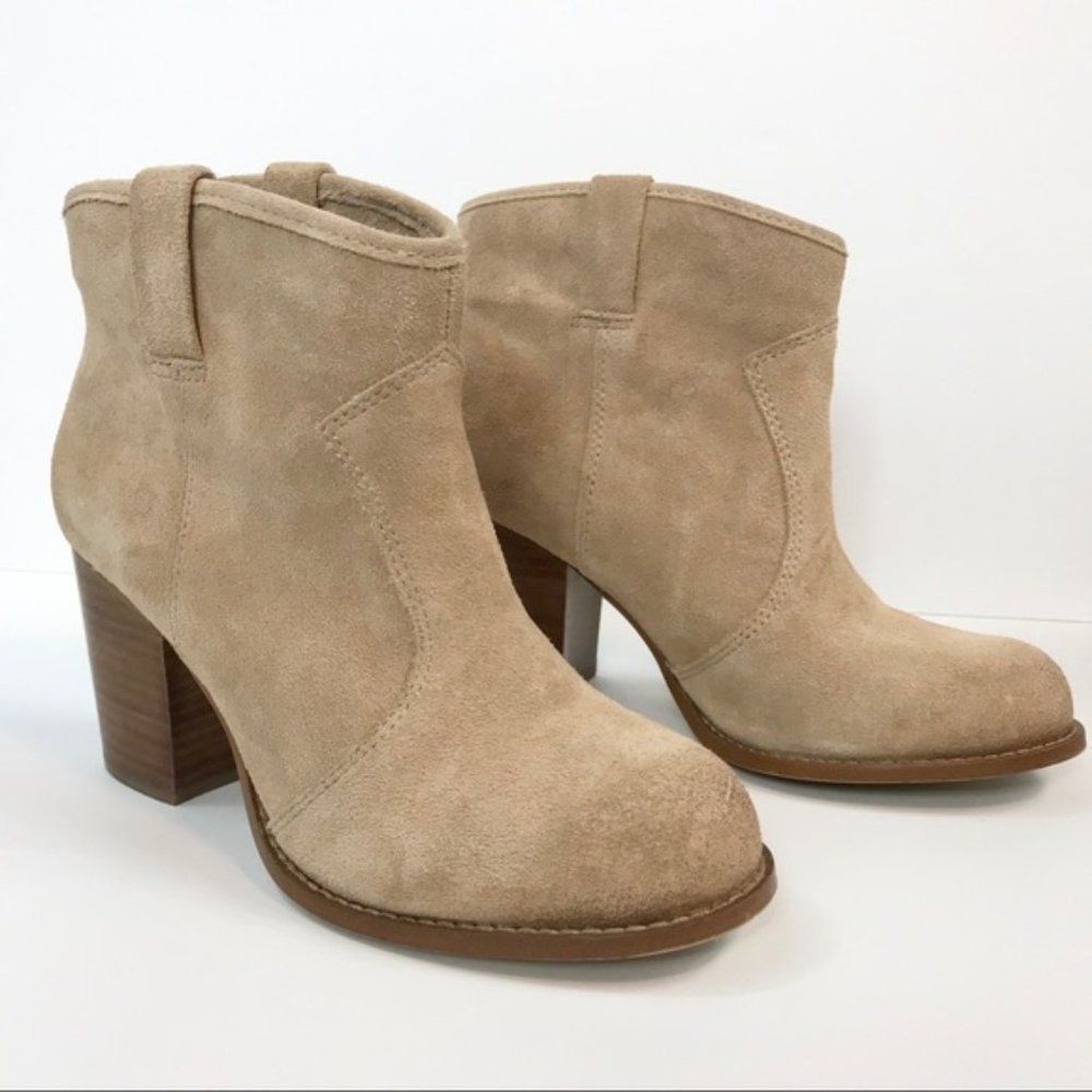 Splendid Lakota Suede Ankle Booties Taupe